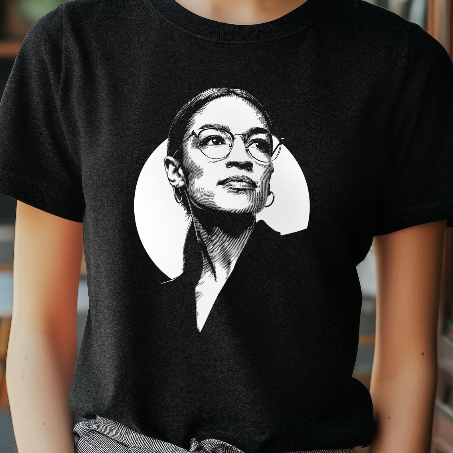 AOC Alexandria Ocasio-Cortez unisex t-shirt, Empowering Women Graphic Tee, Feminist Shirt, Inspirational Fashion, Resist Trump L