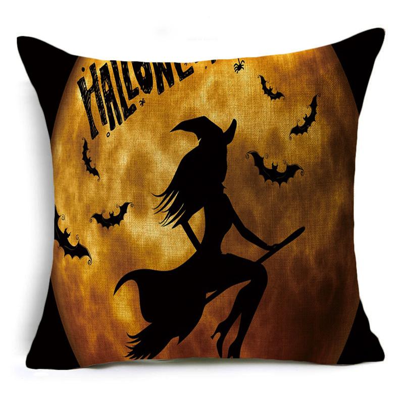 Halloween Theme Moon Night Series Pillowcase Dark Wind Sofa Cushion Cover Holiday Gift 40*40cm/45*45cm/50*50cm
