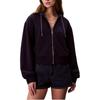Logo Short Zip-Up Hooded Long Sleeve Jacket Women Jackets 47F236G-9EI
