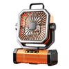 9000mAh Battery Operated Fan Portable Rechargeable Desk Camping Fan with LED Light and Hook Outdoor Fan for Tent Car Trip