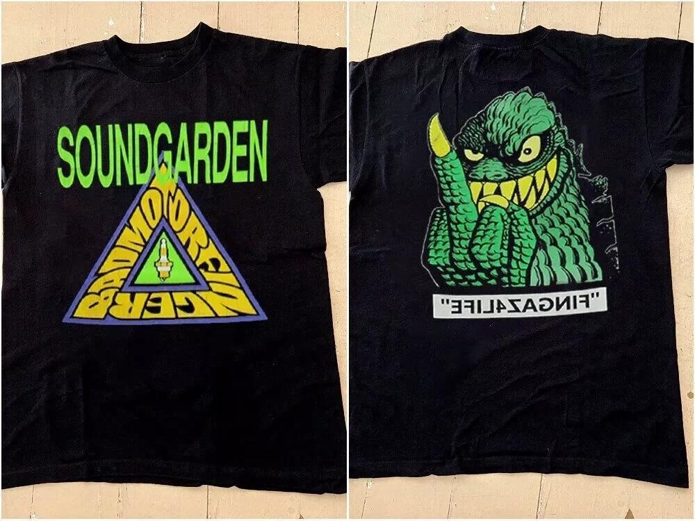 

Soundgarden Bad Motor Finger Godzilla Middle Finger TShirt Unisex T-Shirt S