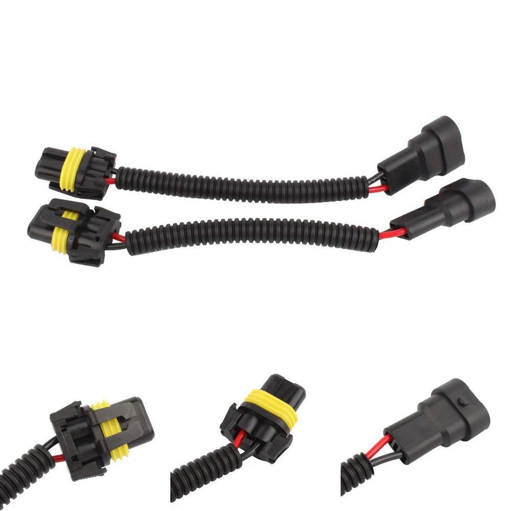 H11 To H1 Adapter Cable H7 Headlight Bulb Wire Car Fog Light Convert 9007 Socket Harness Moto Headlamp Ceramic Plug