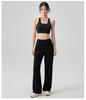 Shockproof Racerback Yoga Tank with Integrated Zip Bra for Large Busts