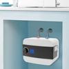 ABS Electric Water Heater,LED White Rectangle Mini-Tank Water Heater Knob Control Floor Mount for Bathrooms,Balconies