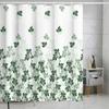 Nordic Style Floral Shower Curtain 180*180cm with Hook