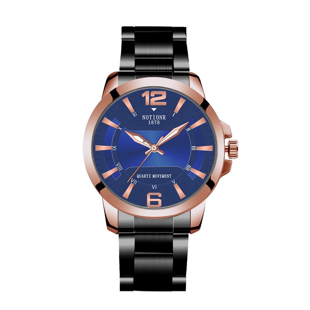 Conceptor Personality Men'S Steel Belt Watch Trend Waterproof Calendar Luminous Quartz Watch