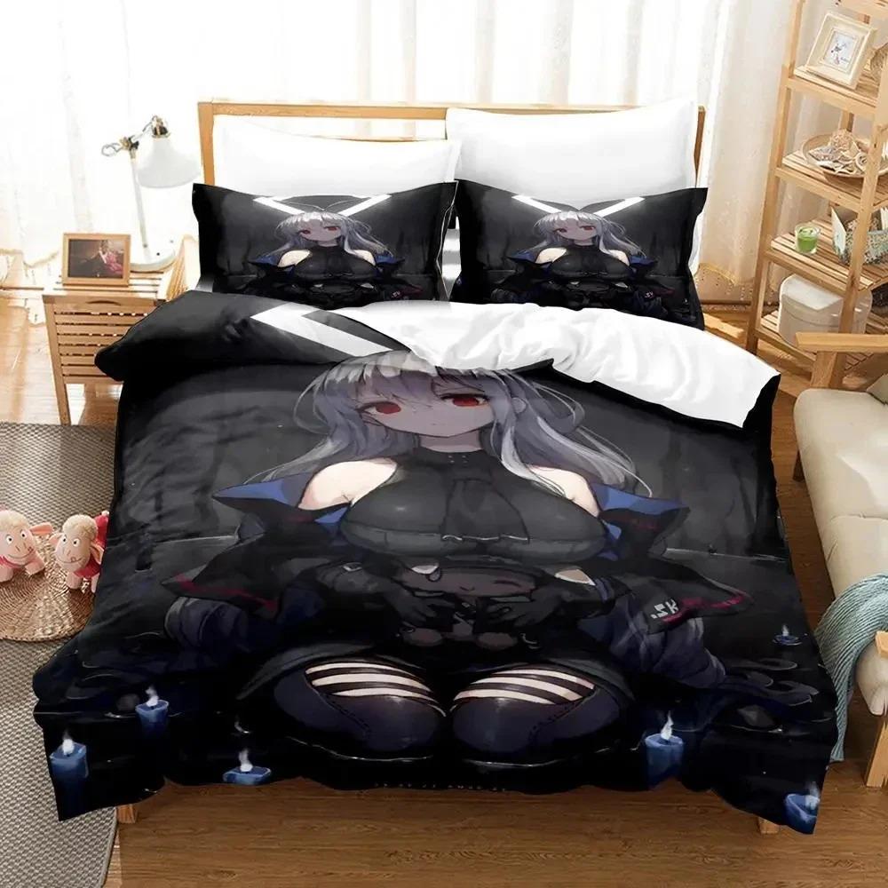 3D Print Anime Game Arknights Bedding Set Duvet Cover Bed Set Quilt Cover Pillowcase Comforter king Queen Size Boys Adult