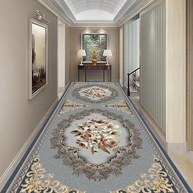 Modern Corridor Carpet Hotel Lobby Decoration Runner Carpets Apartment Stairs Corridor Rugs Kitchen Non-slip Mats Customizable