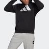 Adidas Casual Sports Pullover Hoodie Men Tops Black GM6458