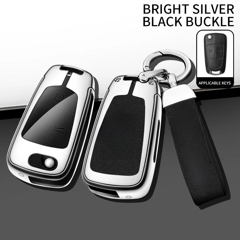 Flip Car Key Fob Case Cover Chain Remote Shell Holder Protector For Chevy Captiva Opel Astra H Adam Corsa Vectra Zafira Insignia