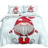 Santa Claus Bed Three-Piece Set, Digital Print Quilt Cover Sheet Set