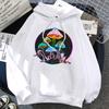 Garden of Shrooms Colorful Neon Print Unisex/Women Cotton Hoodie Casual Oversized Pullover Popular Sweatshirt Trend Unisex Clothing