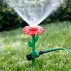 Sunflower Lawn Sprinkler Garden Hose Sprinkler with Spike Base Adjustable Sprinkler Nozzle for Large Area Coverage Irrigation Patio Yard Watering