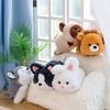 Cute Plush Lion And Bunny Stuffed Animals For Kids Gift Soft Toy Durable Pp Cotton