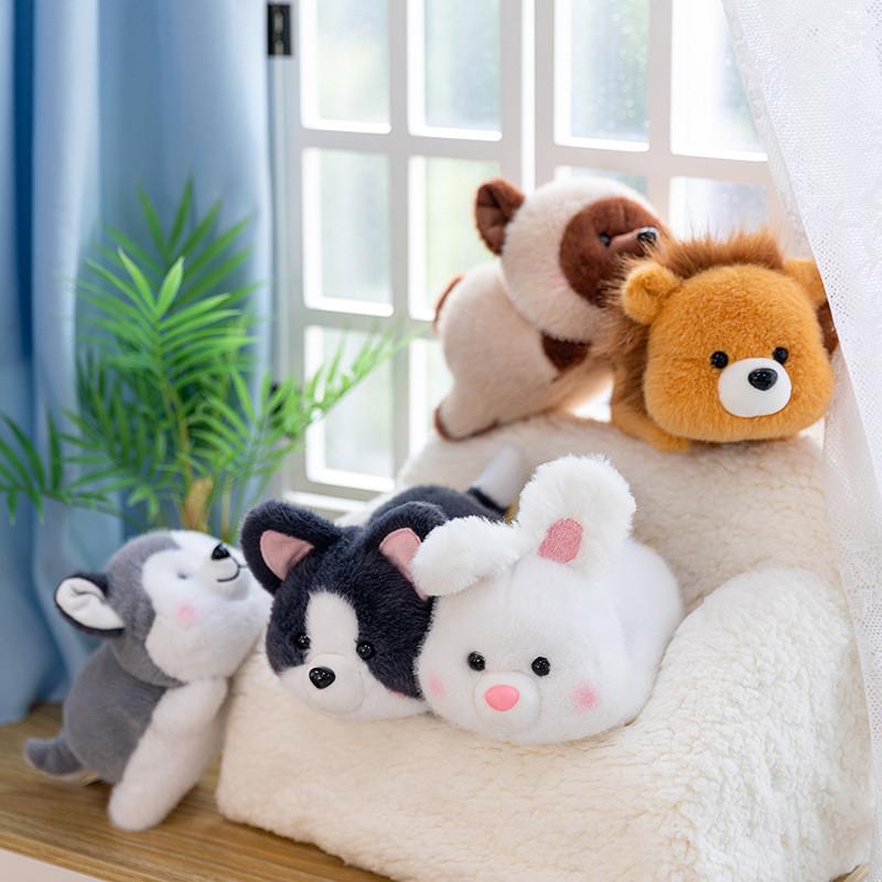 Cute Plush Lion And Bunny Stuffed Animals For Kids Gift Soft Toy Durable Pp Cotton