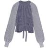 Fashion Style Autumn New Arrival Women's Clothing Stylish Open Back Design Round Neck Knitting Tops 5802118 400