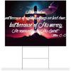 Bible Verse Saying Outdoor Yard Sign Thank You Jesus Yard Signs with Stakes Two Sided Print Christianity Durable Yard Signs Weatherproof Party Open