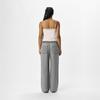 Pantalon toile large gris Femme OBJECT