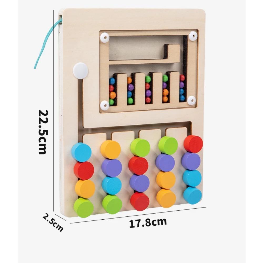

Детские развивающие игрушки Монтессори Магнитный пазл-слайдер Подбор цветов Логическая игра Бизиборд Развивающие деревянные игрушки для детей