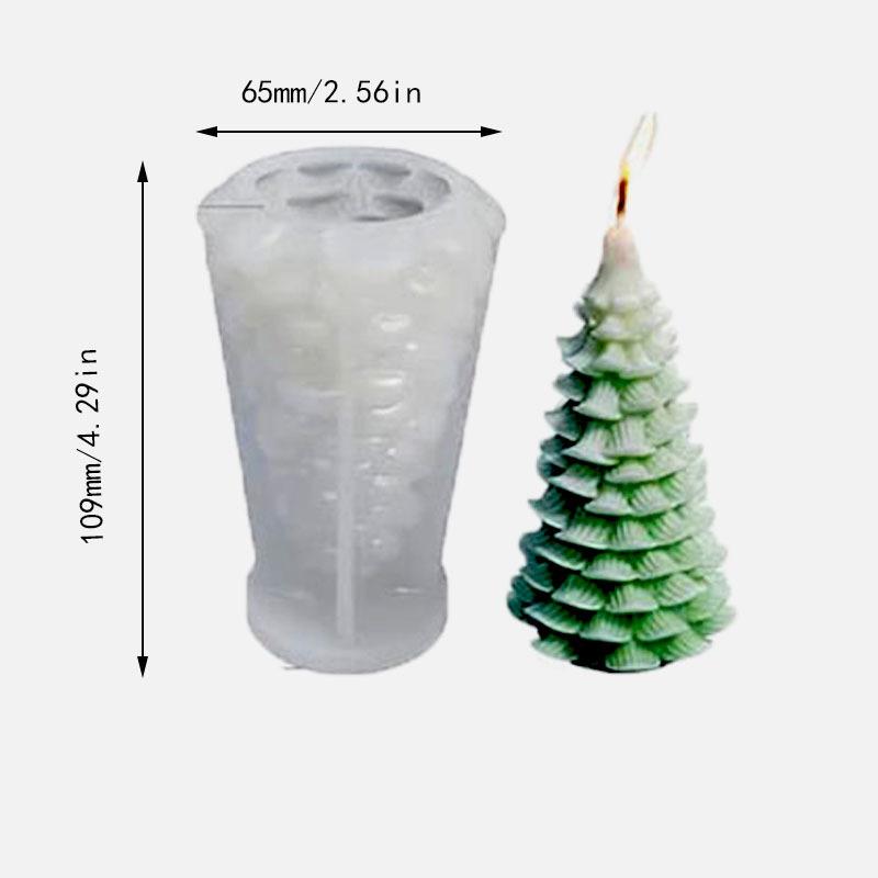3D vánoční stromeček Silikonová forma DIY sada na výrobu vánočních svíček Ručně vyráběné mýdlo Sádra Pryskyřice Nástroje na pečení Vánoční dárky