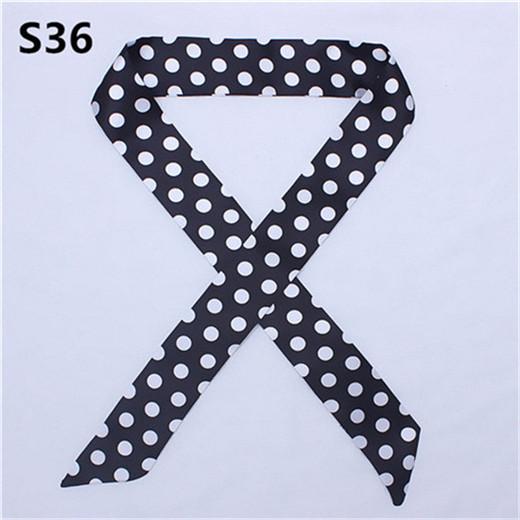 47 Colors Brand Bandana Small Silk Bag Scarf Women Head Hijab Scarf Long Skinny Scarves For Ladies Fashion Headband