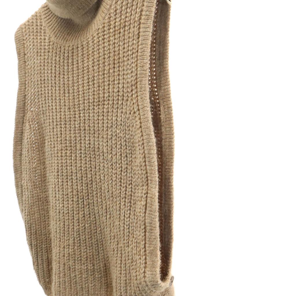 niko and... No sleeve turtleneck knit Ash brown Women Used