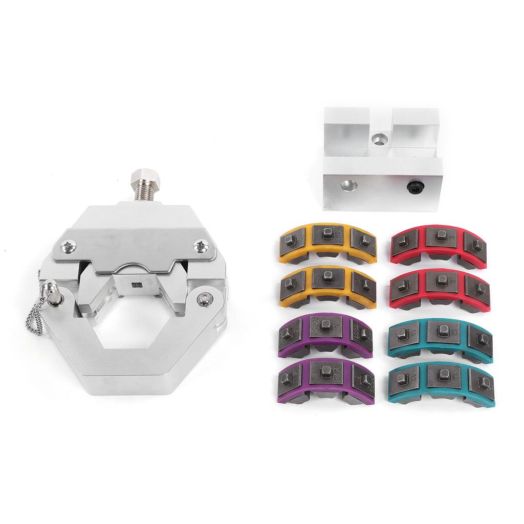 Manual A C Hose Crimper Kit Portable Air Conditioning Hose Crimping Tool with Dies Automotive Repair