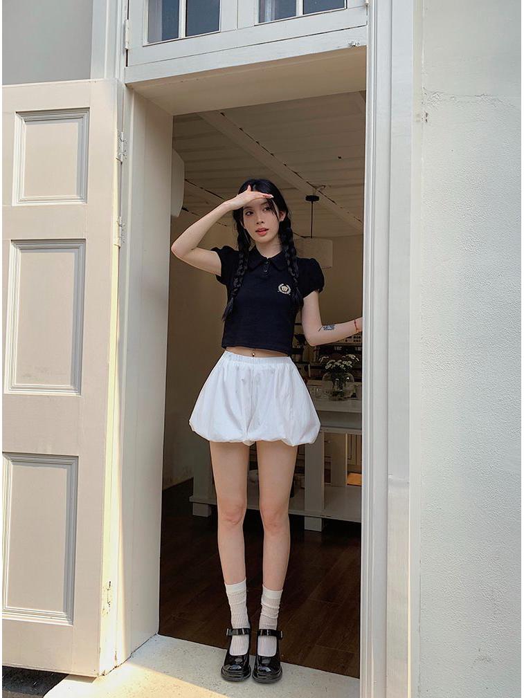 Women's Summer High-Waist Pleated Skort - Slimming, Girly Style, New Arrival