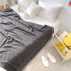Tassel Blanket 100% Acrylic Bedside Towel Solid Color Plaid Knitted Blanket Nap/Travel Shawl Home Sofa Towel manta