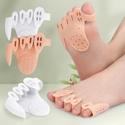 Five-Hole Toe Separator with Thickened Sole, Arch Support, Shock Absorption, and Hallux Valgus Correction Sleeve