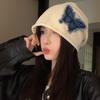 College Style Butterfly Beanies Patch Pullover Hat Fashion Retro Skullies  Autumn/Winter