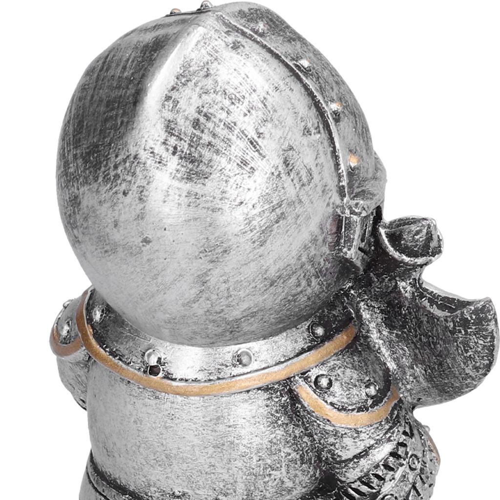 Medieval Crusader Knight Gnomes Guard Resin Ornament Outdoor Garden Decoration Statue#1