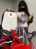 LED Motorcycle Riding Backpack - Double Shoulder Helmet & Computer Bag for Men & Women with Hard Shell