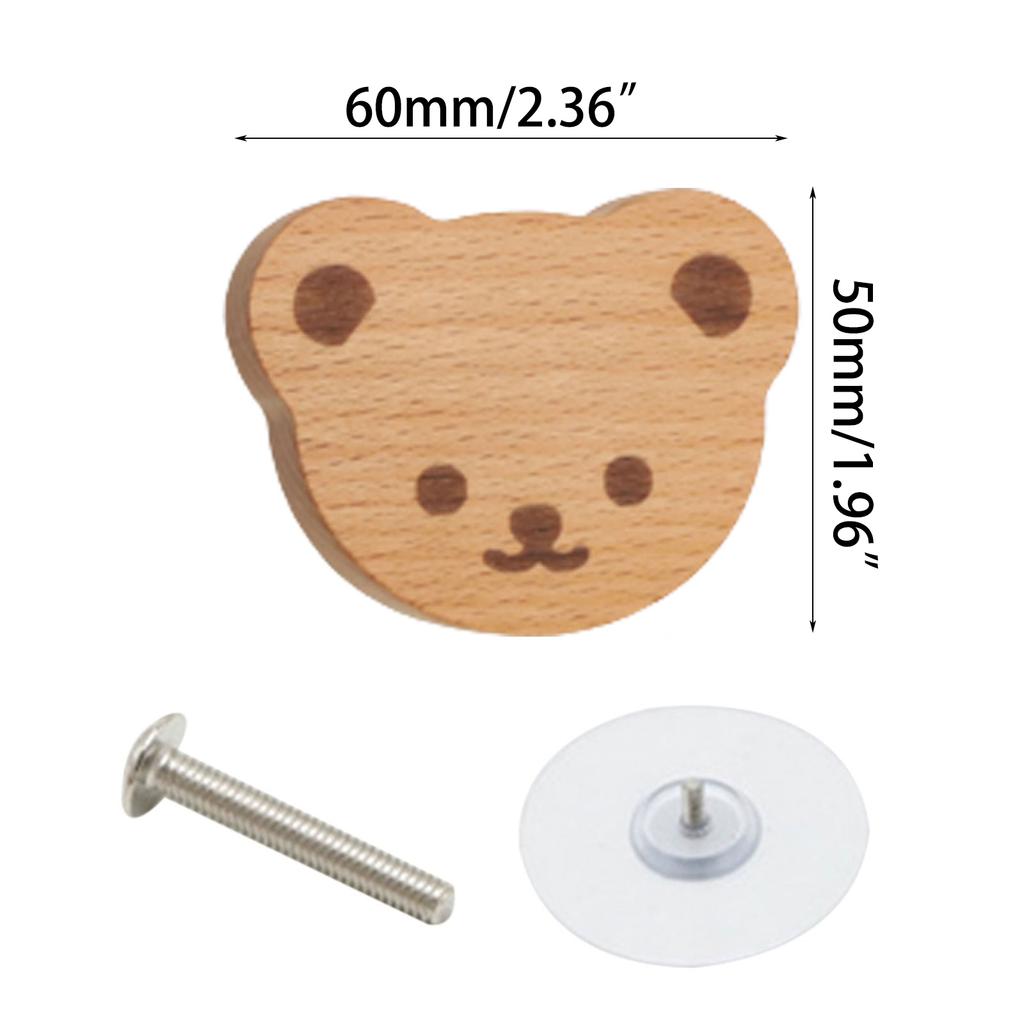Wooden Drawer Cabinet Knobs No Holes Required Hassle-Free Furniture Handles Screwless Wood Cabinet Drawer Pulls Durable