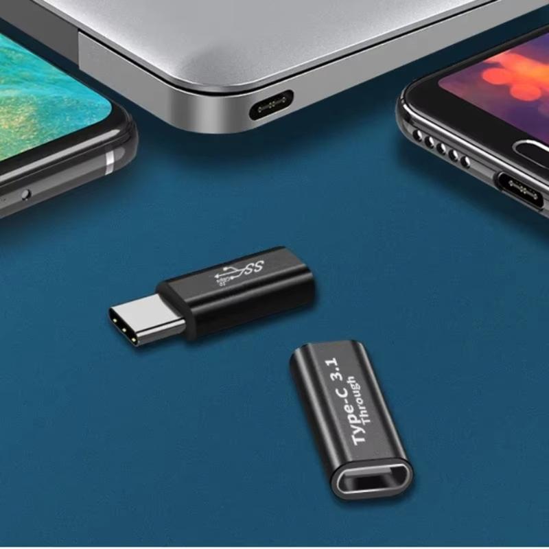 2PCS USB3.1 Type C Fast Adapter with Male Female Head Optional for Easy Connection and Fast Speed Data Transfer