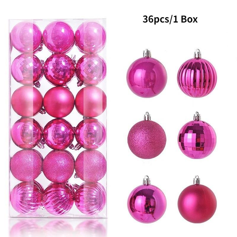 4CM Christmas Decoration Christmas Balls Hanging Xmas Tree Pendant for Home Party Decor 2025 New Year Navidad Gifts Ornaments