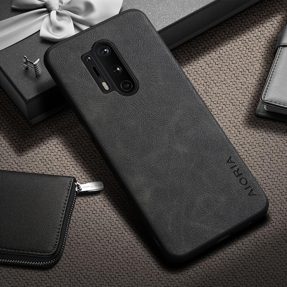 Phone Case - Luxury Retro Faux Leather Phone Case for Oneplus 9 8 7 6 Pro 9R 9RT 9 US 6T 8T 7T Pro Matte Soft Bumper Hard Back Cover Fashion Case
