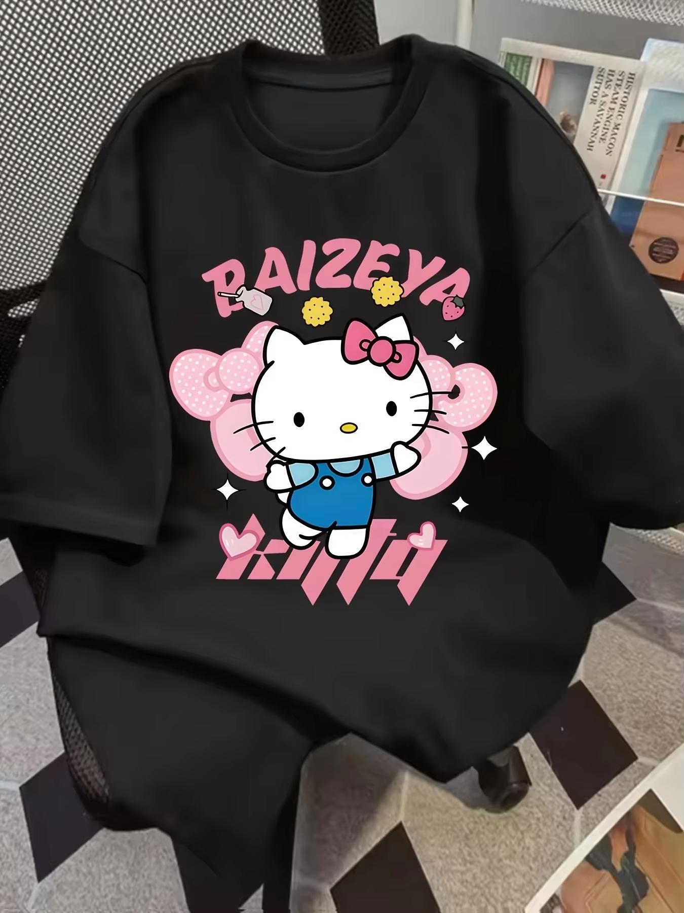 

Hello Kitty Summer Tshirt in 2026 Highquality Pure Cotton Printed Casual and Comfortable 21stcentury Style Tshirt S