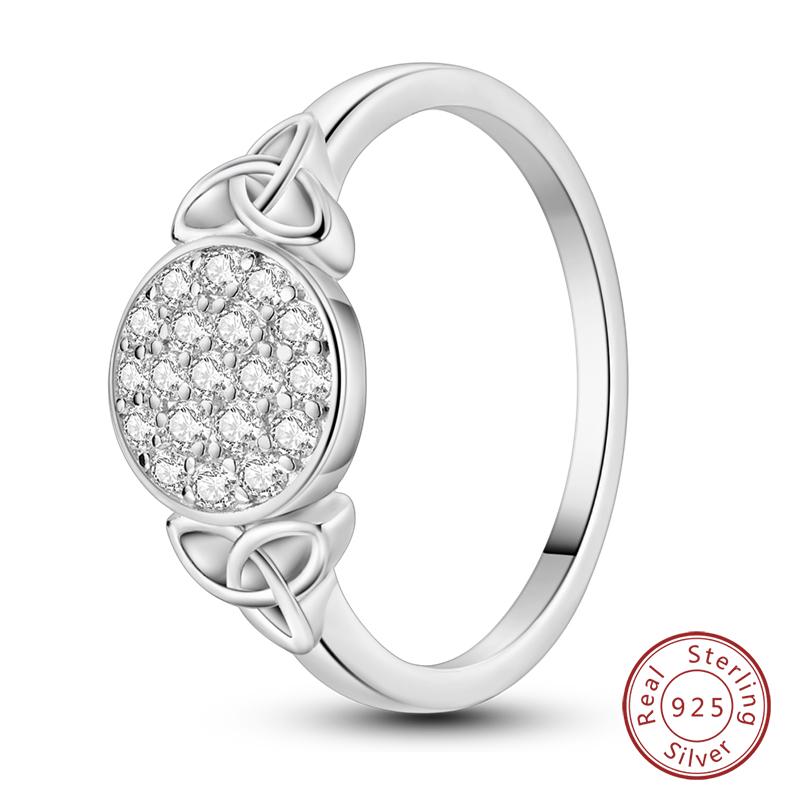 Popular Glow In The Dark Rings For Women 925 Silver Star Moon Sun Rings Sparkling Cubic Zircon Exquisite Jewelry Gifts