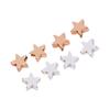 6mm Five-Pointed Star Spacer Beads for Handmade Necklaces and Bracelets - Mini Smooth DIY Jewelry Accessories