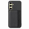 For Samsung Galaxy A26 5G Case RFID Blocking Carbon Fiber Leather Phone Back Cover with Card Holder