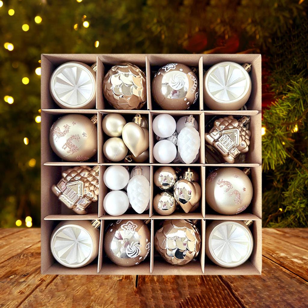 1 Set Hanging Christmas Balls Decorations Xmas Tree Ornament 2025 Christmas Decoration for Home New Year Gift Navidad Decors