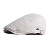 Vintage Beret Hat For Men Cabbie Visor Women Herringbone Peaked Cap Breathable Plaid Flat Cap Summer Duckbill Hat Adjustable
