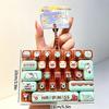 Mini Keyboard Stress Relief Fidget Toy Soft Pressable Lovely Animal Prints Sensory Toy for Kids Birthday Gifts
