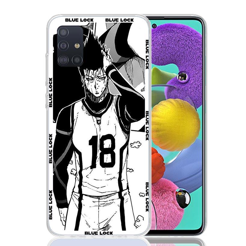 Anime Blue Lock Phone Case for Samsung Galaxy A52 A51 A50S A12 A22 A32 A72 A10S A30S A31 A71 Note 20 Ultra 10 Plus S10 Galaxy A5