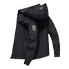Herrenjacke Frühling und Herbst Abnehmbare Kapuze Wasserdichte Kapuzenjacke Herren Windbreaker