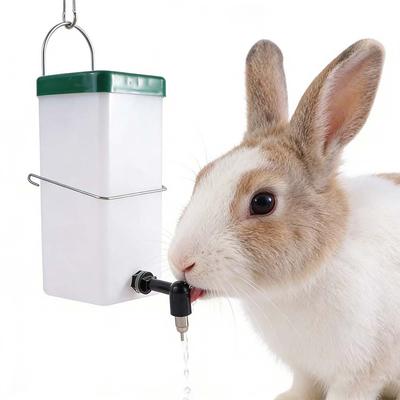 1L/500ML Rabbit Water Dispenser Automatic Detachable Rabbit Water Fountain Plastic Pet Head Pipe Fountain
