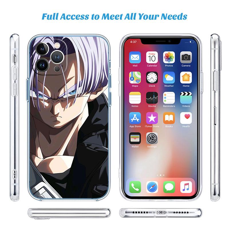 Dragon Ball Trunks Transparent Phone Case for Motorola Moto G10 G20 G30 G31 G32 G34 G35 G41 G42 G50 G51 G52 G55 G60 G60S