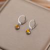 Birthstone Earrings Hoop Earrings Girl Women Stainless Steel Jewelry Family Friend Birthday Valentine's Day Gifts 2025 Trend
