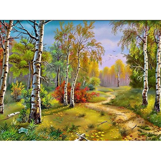 

Huacan Алмазна вишивка Пейзаж Повний квадратний комплект алмазного живопису Сцени зі стразами 45*60 cm